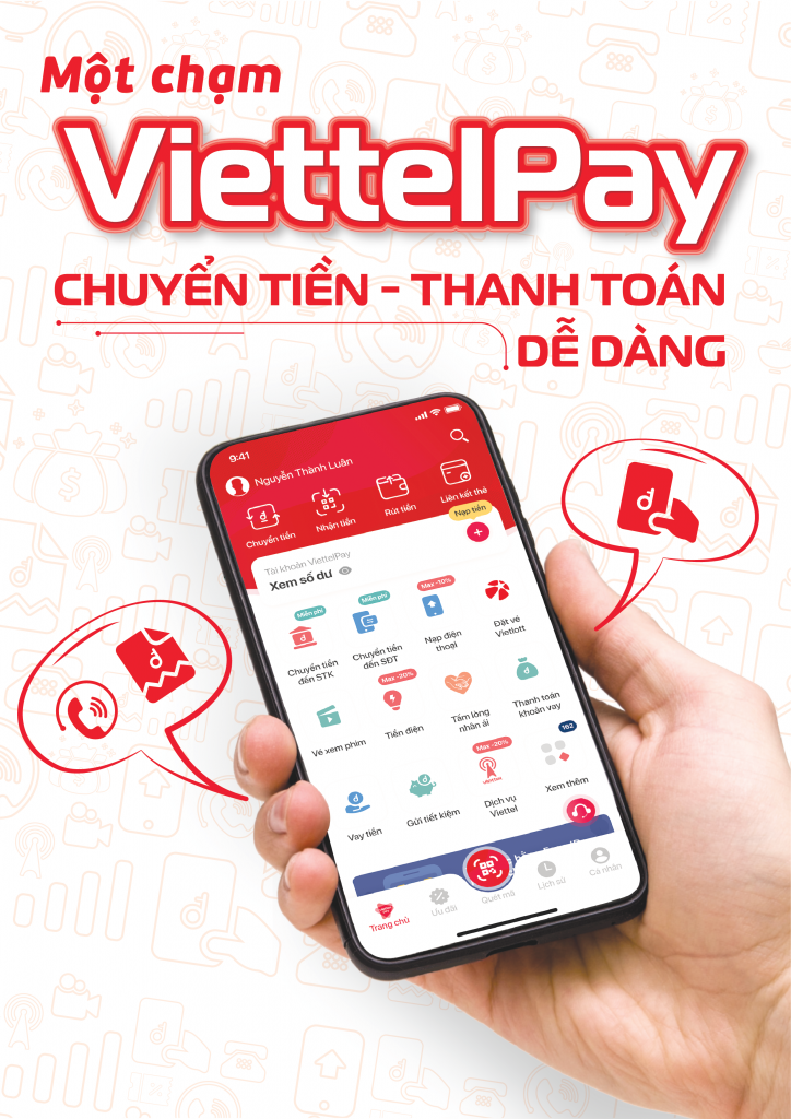 Mobile Money được dùng trên nền tảng của ViettelPay