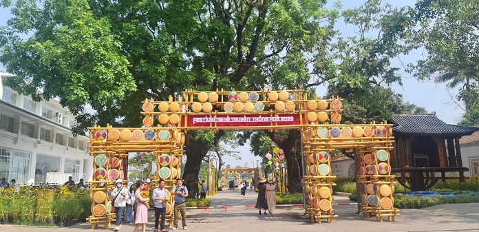 Không gian cho các hoạt động của Festival nghề truyền thống Huế 2023 đã sẵn sàng.