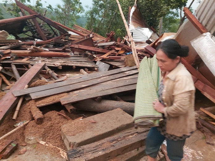 thiệt hại do lốc xoáy tại nghệ an ngày 7/5/2023