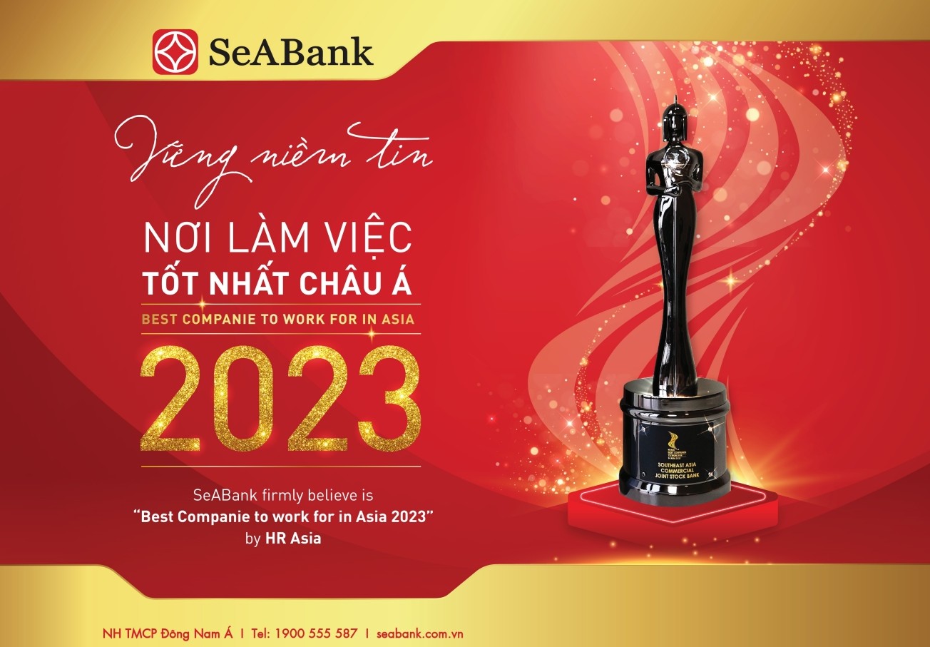 SeABank ba năm liên tiếp được vinh danh “Nơi làm việc tốt nhất châu Á”