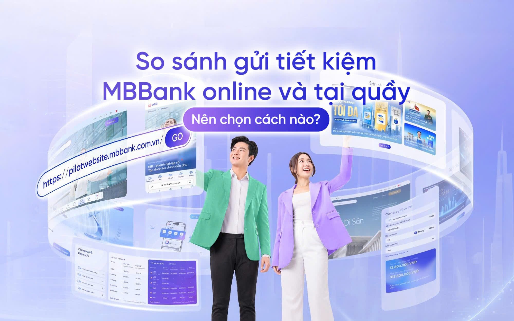 So sánh gửi tiết kiệm MBBank online và tại quầy: Nên chọn cách nào?