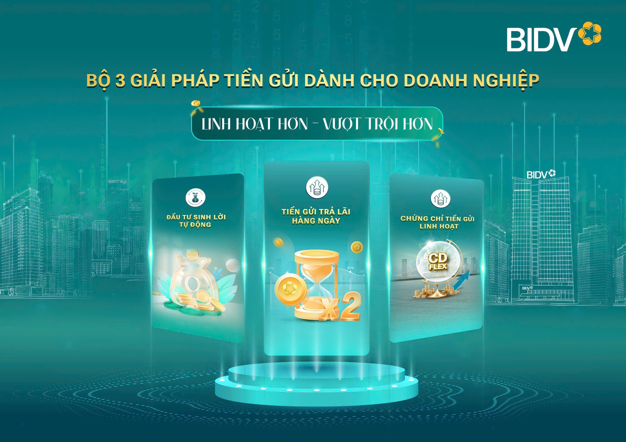 BIDV cung cấp giải pháp tiền gửi vượt trội cho doanh nghiệp