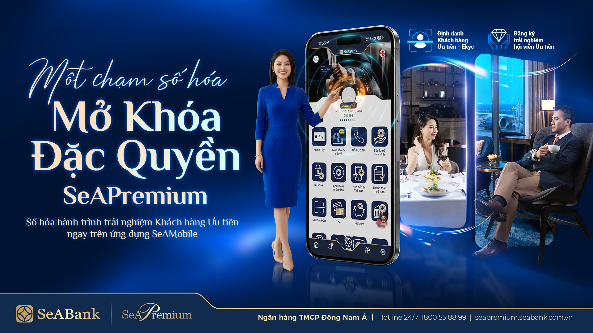 SeABank ra mắt 3 tính năng mới dành cho Khách hàng Ưu tiên trên SeAMobile