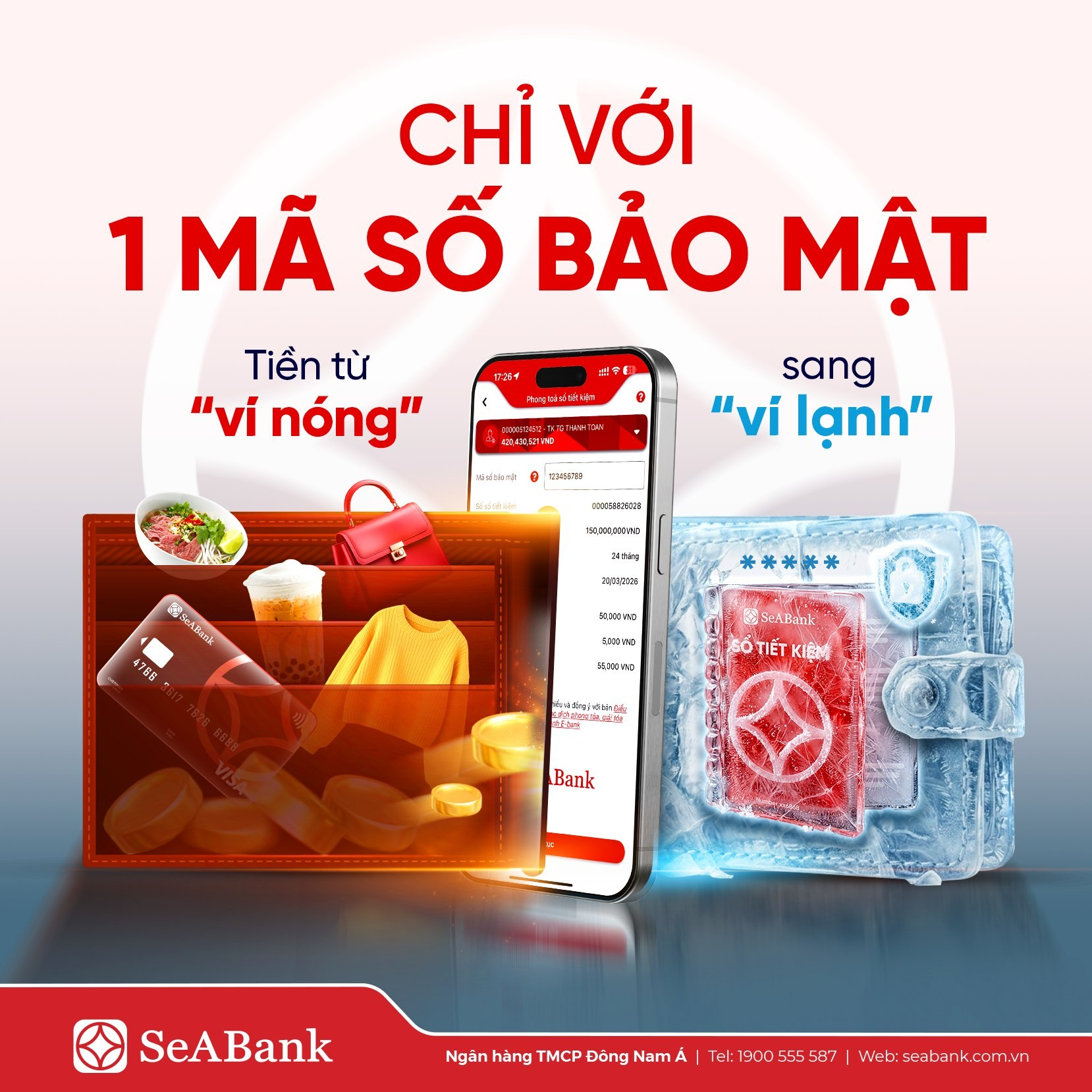 SeABank triển khai tính năng “Mã khóa bảo mật cho tiền gửi online” như một “két sắt online”