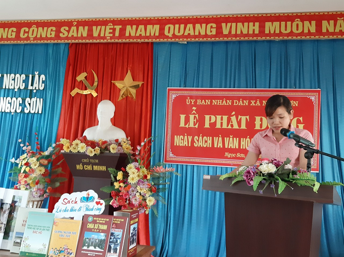 Bà Phạm Thị Son – Chủ tịch Hội Khuyến học xã Ngọc Sơn