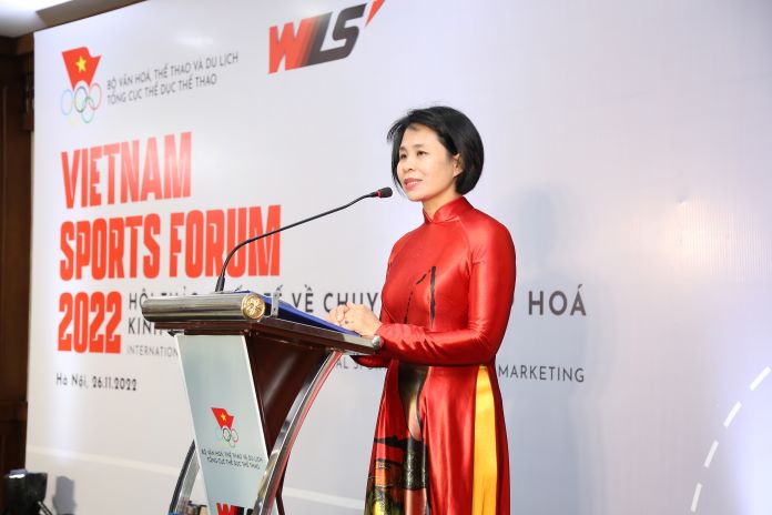 Bà Lê Thị Hoàng Yến – Phó Tổng Cục trưởng, Tổng cục Thể dục Thể thao.