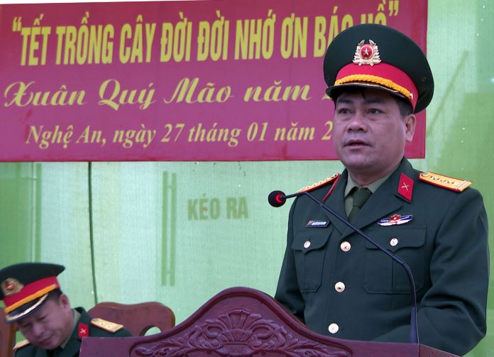 Đại tá Nguyễn Thao Trường, Sư đoàn trưởng phát động Tết trồng cây.