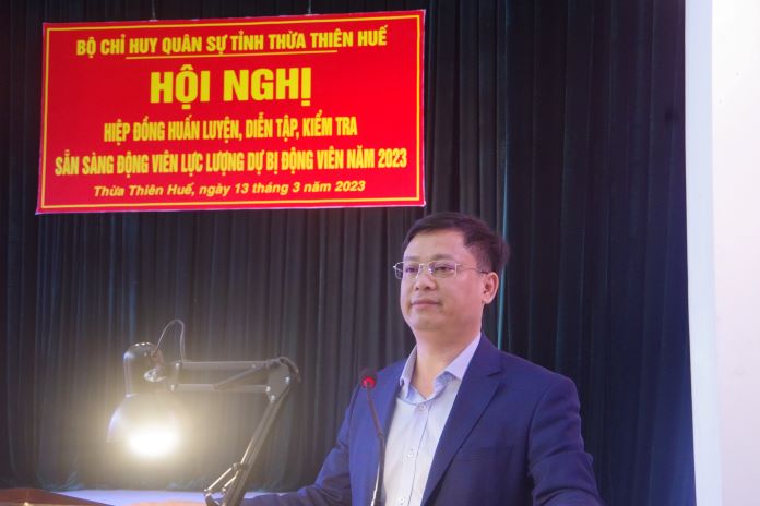 Phó Chủ tịch thường trực UBND tỉnh Thừa Thiên Huế Nguyễn Thanh Bình phát biểu chỉ đạo Hội nghị