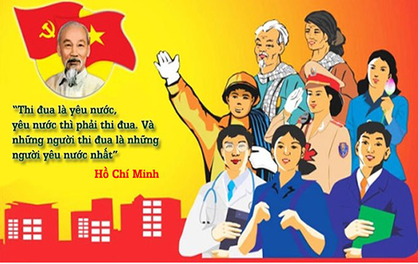 tuyên truyền về 75 năm Ngày Chủ tịch Hồ Chí Minh ra Lời kêu gọi thi đua ái quốc 
