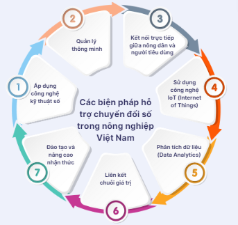 Các biện pháp hỗ trợ chuyển đổi số cho nông nghiệp Việt Nam