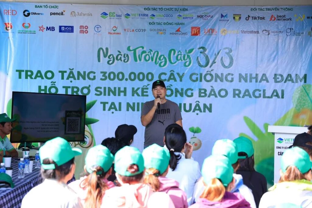 Trần Nhật Minh, Viện trưởng Viện nghiên cứu truyền thông phát triển (Đơn vị quản lý và điều phối chương trình TreeBank) phát biểu tại sự kiện Ngày trồng cây 3/3