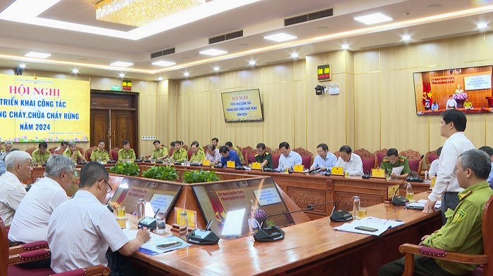 Hội nghị triển khai công tác phòng cháy, chữa cháy rừng Quảng Ngãi năm 2024