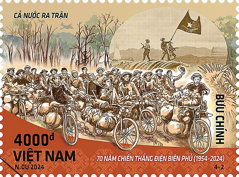 Phát hành bộ tem kỷ niệm 70 năm chiến thắng Điện Biên Phủ