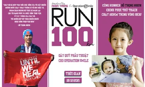 Run 100, chạy bộ để mang lại nụ cười cho trẻ em