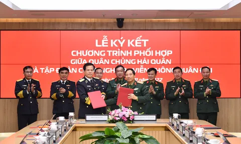 Viettel và Quân chủng Hải Quân ký kết Chương trình phối hợp giai đoạn 2022 – 2025