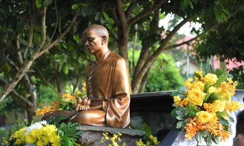 Chùa Long Phước Thọ: Trang nghiêm lễ cung nghinh và an vị tôn tượng Tôn sư Thiện Phước