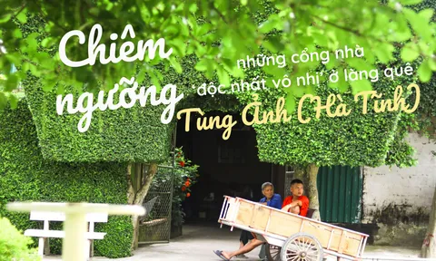 Chiêm ngưỡng những cổng nhà ‘độc nhất vô nhị’ ở làng quê Tùng Ảnh (Hà Tĩnh)