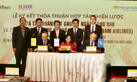 SHB, T&T Group hợp tác chiến lược toàn diện với Vietnam Airlines và VNR