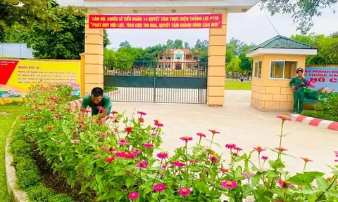 Tiểu đoàn 14, Sư đoàn 324: Phát huy nội lực, sức sáng tạo trong xây dựng cảnh quan môi trường