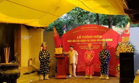 Lễ tưởng niệm ngày hóa của Vương phi Thánh mẫu Hạo Nương tại di tích lịch sử quốc gia đặc biệt đền Voi Phục