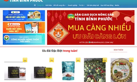 Sàn giao dịch nông sản tỉnh Bình Phước, điểm mua bán lý tưởng cho các doanh nghiệp, cơ sở sản xuất kinh doanh và người tiêu dùng