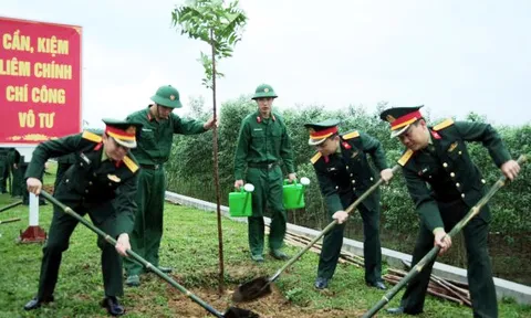 Sư đoàn 324, Quân khu 4 hưởng ứng phong trào "Tết trồng cây đời đời nhớ ơn Bác Hồ"