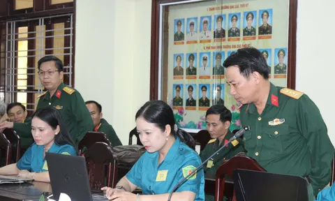 Bộ CHQS tỉnh Thừa Thiên Huế tổ chức thành công Hội thi Cán bộ giảng dạy chính trị năm 2023