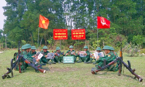 Sôi nổi Ngày Sách và Văn hóa đọc với chiến sĩ Biên phòng