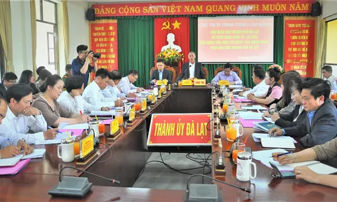 Lâm Đồng: Chủ tịch UBND tỉnh làm việc với TP. Đà Lạt về nhiều nội dung quan trọng