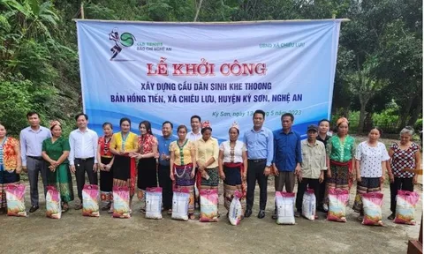 Khởi công xây dựng cầu dân sinh Khe Thoong cho đồng bào dân tộc thiểu số