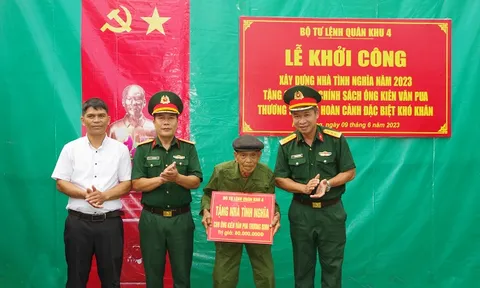 Khởi công xây dựng Nhà tình nghĩa tặng gia đình chính sách