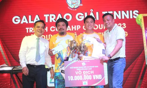 Giải Tennis tranh cúp An Hiệp Phát 2023: Hơn 600 triệu đồng đóng góp vào quỹ thiện nguyện