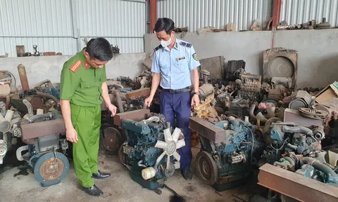 Hưng Yên: Kiểm tra, thu giữ 15 chiếc động cơ máy nông nghiệp đã qua sử dụng không rõ nguồn gốc, xuất xứ