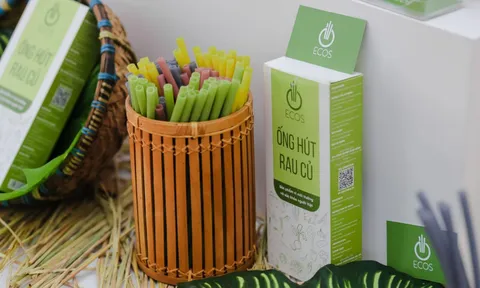 Biến rau củ thành ống hút ECOS bảo vệ môi trường
