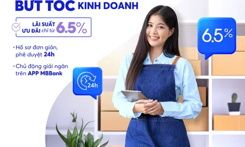 MB ưu đãi lãi suất chỉ từ 6,5%/năm: Bước đệm vững chắc để khách hàng tăng tốc kinh doanh