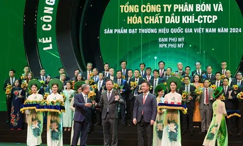 Hai sản phẩm phân bón Đạm Phú Mỹ và NPK Phú Mỹ tiếp tục được vinh danh Thương hiệu quốc gia