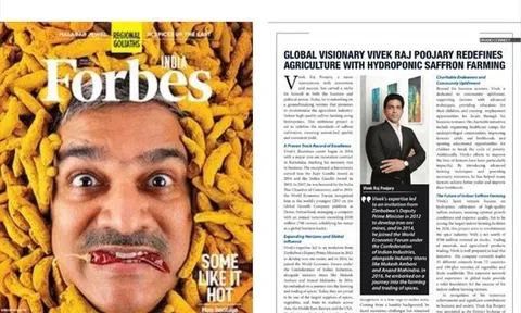 Ấn Độ: Trồng nghệ tây thủy canh mang về danh hiệu Forbes cho Vivek Raj Poojary