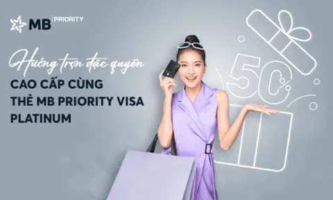 Đặc quyền cao cấp dành cho chủ thẻ MB Priority Visa Platinum 2025