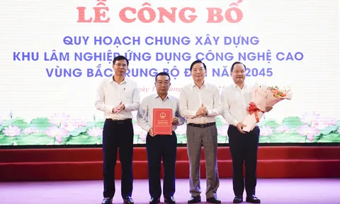 Công bố Quy hoạch chung xây dựng Khu lâm nghiệp ứng dụng công nghệ cao vùng Bắc Trung Bộ đến năm 2045