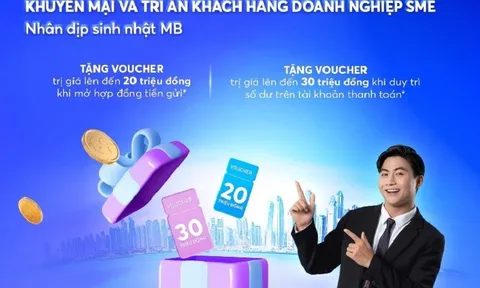 Tri ân cộng đồng doanh nghiệp nhỏ và vừa nhân dịp sinh nhật MB