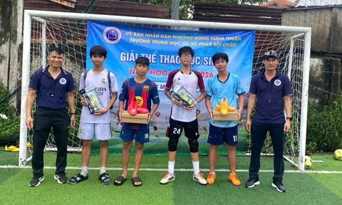 TP.HCM: Học sinh Trường THCS Phan Bội Châu hào hứng với giải thể thao học đường