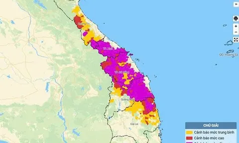 Cảnh báo lũ quét, sạt lở đất từ Quảng Trị đến Gia Lai