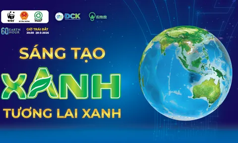 Giờ Trái đất 2026: 'Sáng tạo xanh - Tương lai xanh' vì một Việt Nam phát triển bền vững