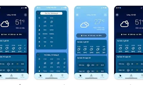 Ứng dụng Thời tiết Việt Nam KTTV: Cảnh báo sớm dông sét, lũ quét và sạt lở đất theo thời gian thực