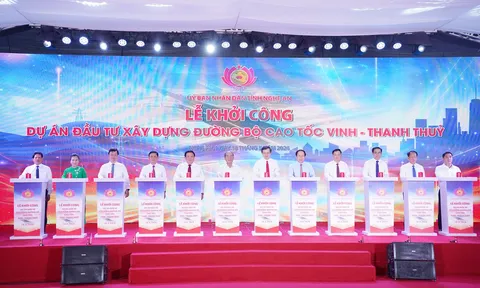 Nghệ An Khởi công cao tốc Vinh - Thanh Thủy, tăng tốc liên kết vùng và quốc tế Việt Nam - Lào