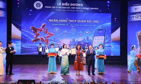 Ứng dụng BIZ MBBank được vinh danh tại Lễ Biểu dương Thành tựu Tác động vì Việt Nam số 2026