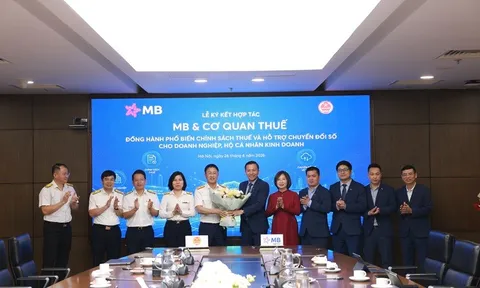 Ngân hàng MB và Cơ quan Thuế ký kết hợp tác: Lấy người nộp thuế làm trung tâm, chuyển đổi số làm nền tảng