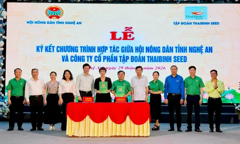 Hội Nông dân Nghệ An và ThaiBinh Seed hợp tác đưa giống chất lượng cao đến nông dân