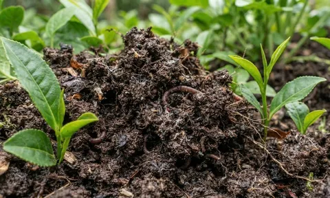 Cô lập carbon và giảm phát thải trong vườn chè
