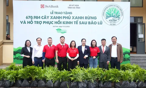 SeABank hỗ trợ trồng gần 671 nghìn cây xanh tại Hà Tĩnh, vượt mục tiêu 1 triệu cây xanh